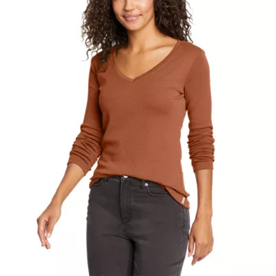Women's Stine's Long-Sleeve V-Neck T-Shirt | Eddie Bauer, LLC