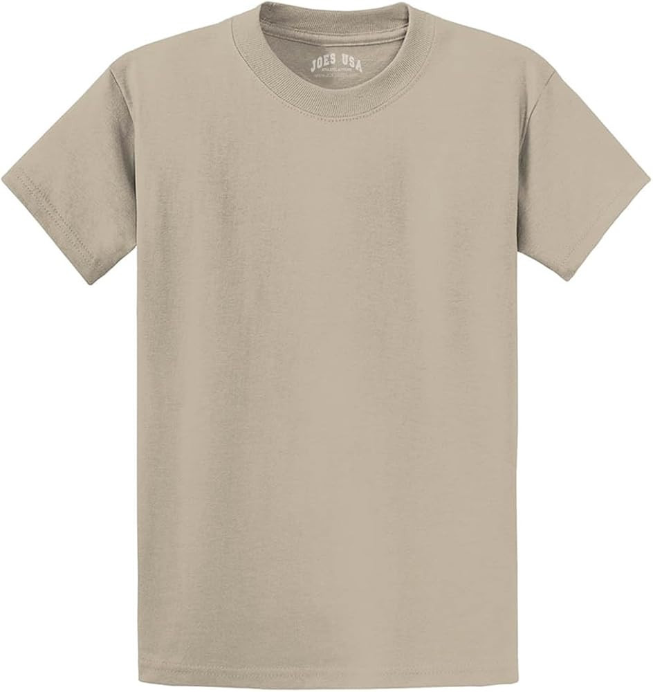 Joe's USA Mens Heavyweight 6.1-Ounce, 100% Cotton T-Shirts in Regular, Big and Tall Sizes | Amazon (US)