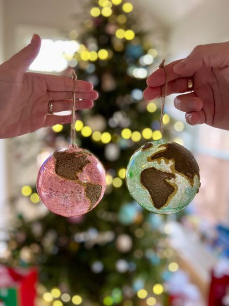 The best kind of ornaments🌎🌍bedazzled globe ornaments for my fellow travelers! Last minute stocking stuffer or host gift anyone?? 

#LTKfindsunder50 #LTKSeasonal #LTKHoliday