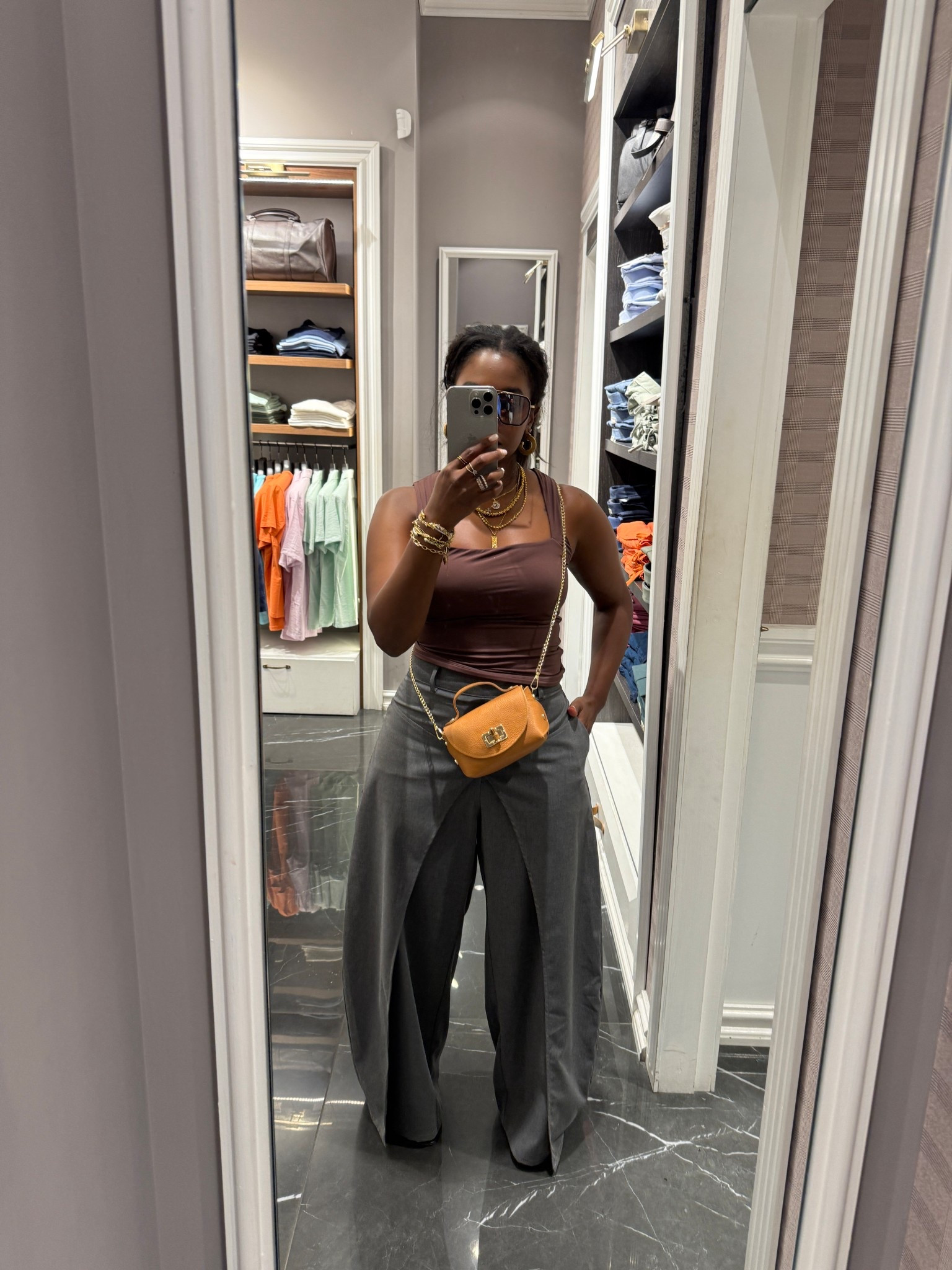 Shopping in Italy
Top: M
Bottoms: L
Handbag: local vendor here in Italy 
Sunnies: 12pm 