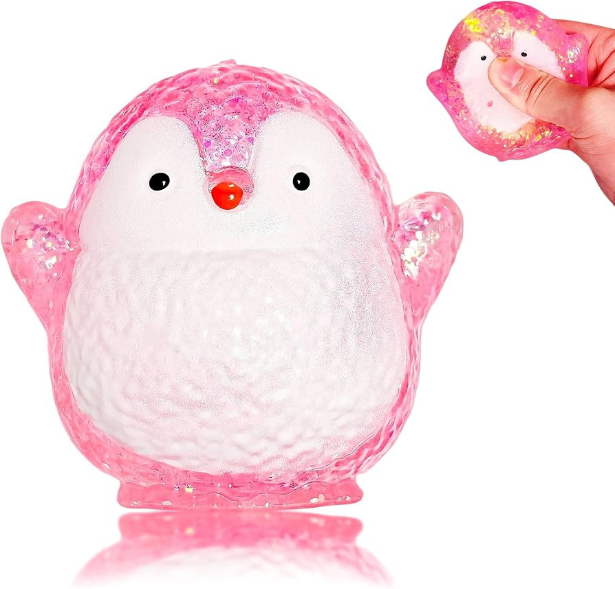 Squishy Penguin Stress Balls for Adults and Kids, Cute Malt Sugar Filled Sensory Fidget Toy Anima... | Amazon (US)