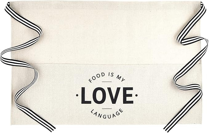 Santa Barbara Design Studio Table Sugar Waist Apron, 28 x 18-Inch, Food is My Love Language | Amazon (US)