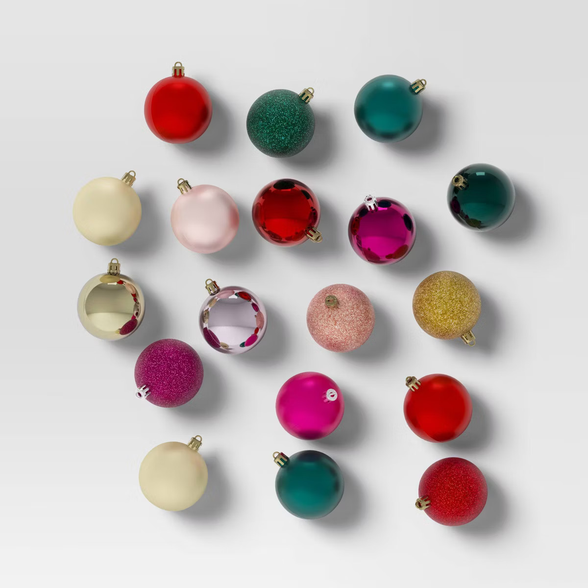 50ct Christmas Tree Ornament Set Red/Gold/Pink/Green - Wondershop™ | Target