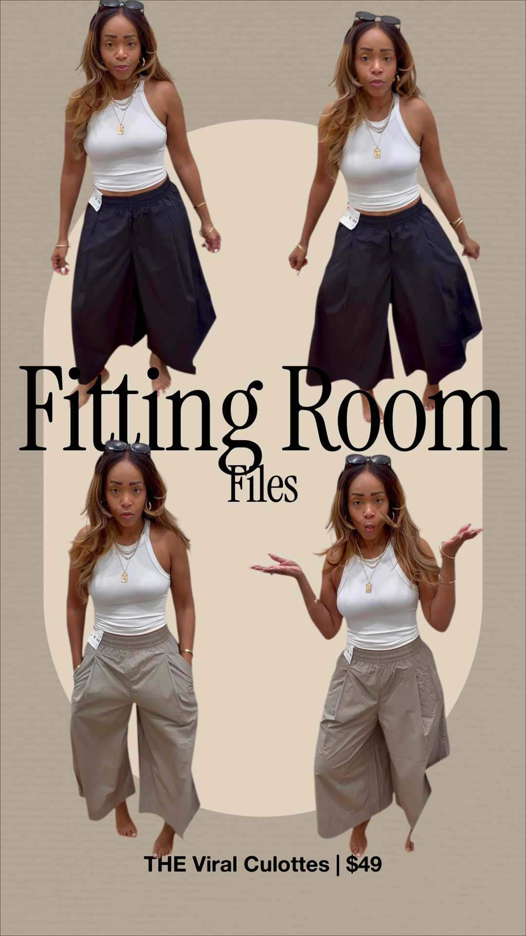Fitting Room Files: Episode 2 🎥✨
Was on the hunt for the viral culottes… and of course got distracted🤭Got the nylon ones in store; ordered the cotton online (sizes limited in cotton) All sizes available in Nylon Comment “shop” for links💁🏽‍♀️ Also get $10 off when you use my referral code UQ-1TO8MC 


#LTKOver40 #LTKgrwm #LTKootd