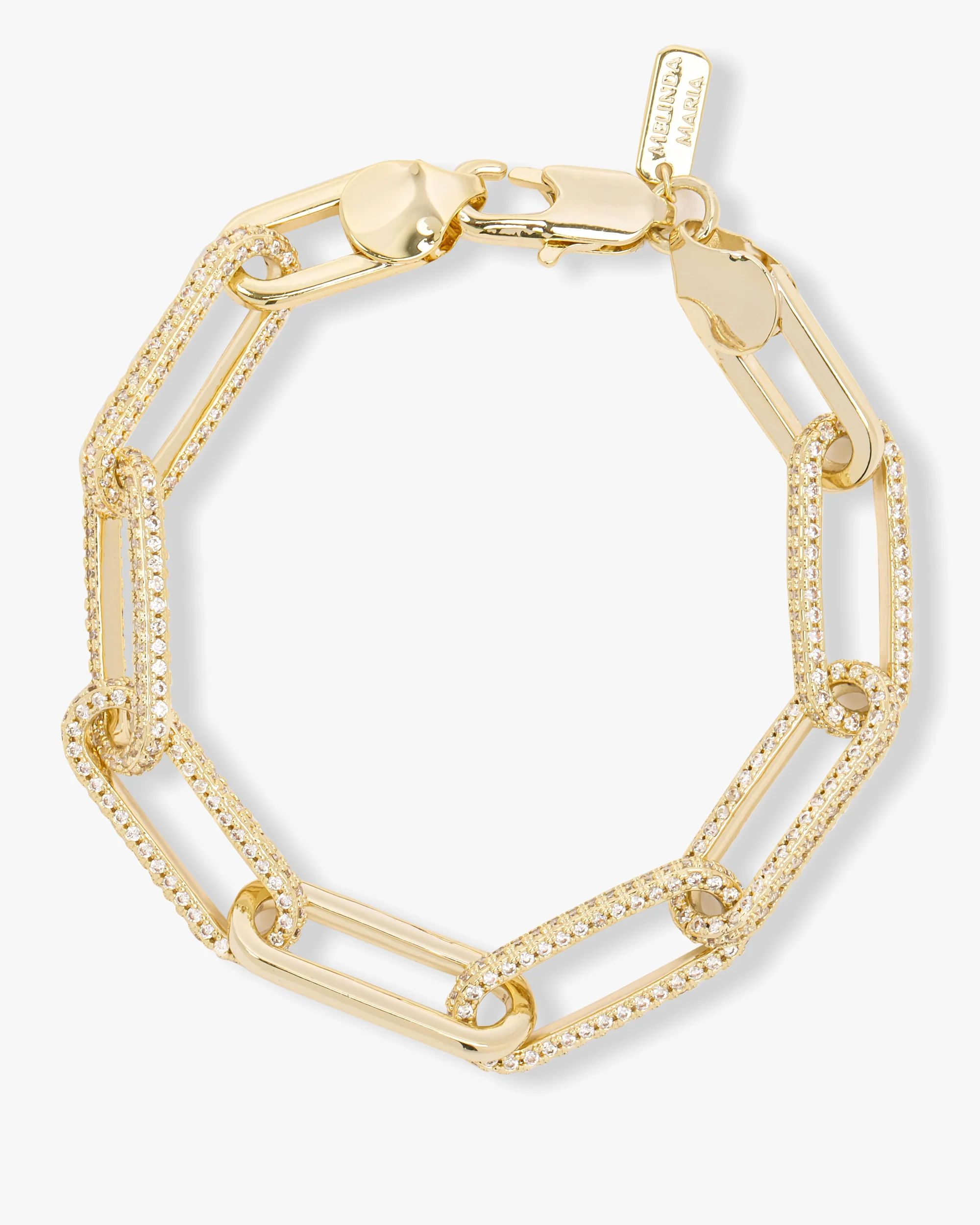 Carrie Pavè Chain Link Bracelet | Melinda Maria
