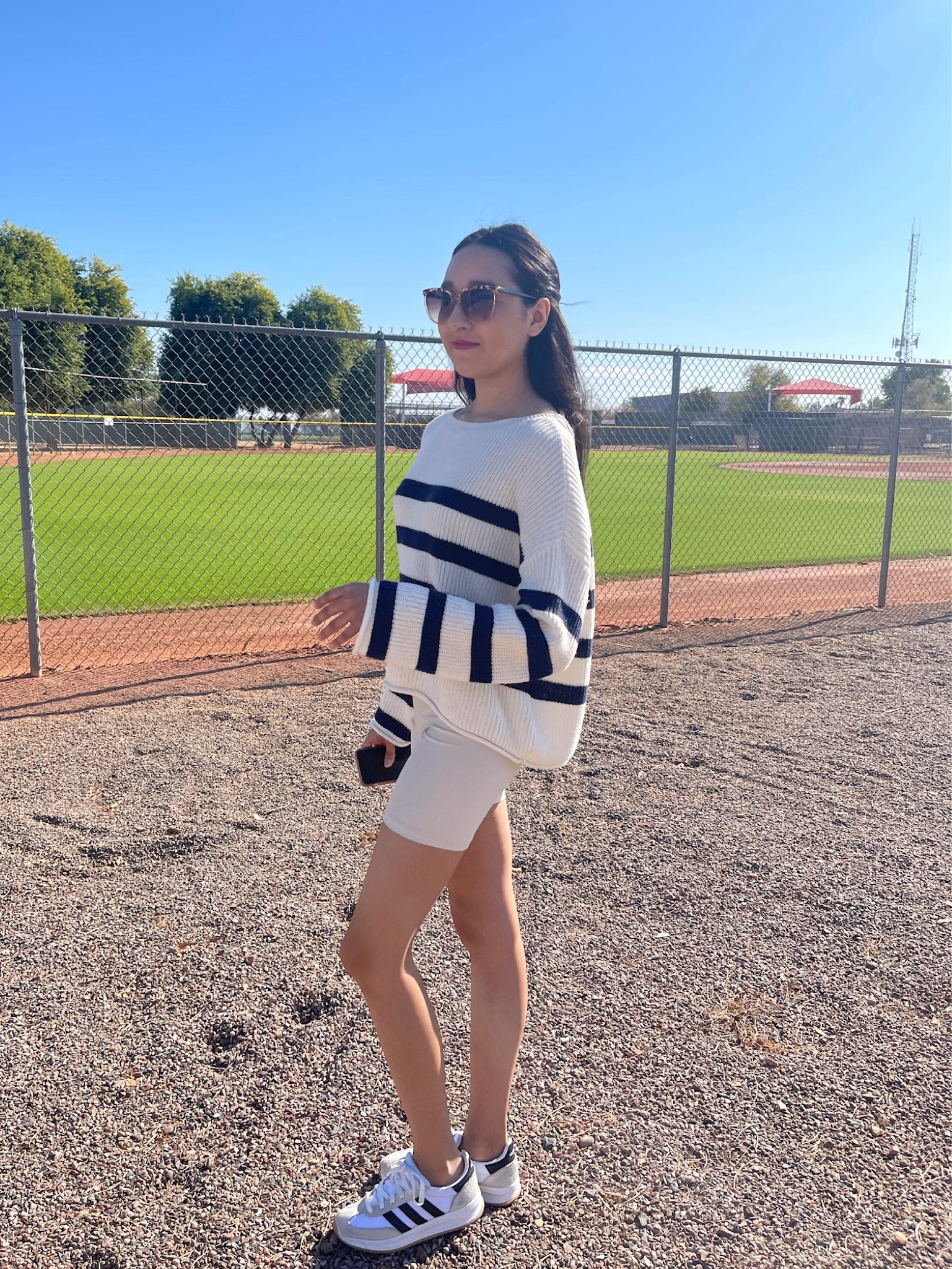 Walking outfit 

#athleticwear #adidas #sombas #stripesweater  #bikershort #sunglasses 


#LTKShoeCrush #LTKActive #LTKFindsUnder50
