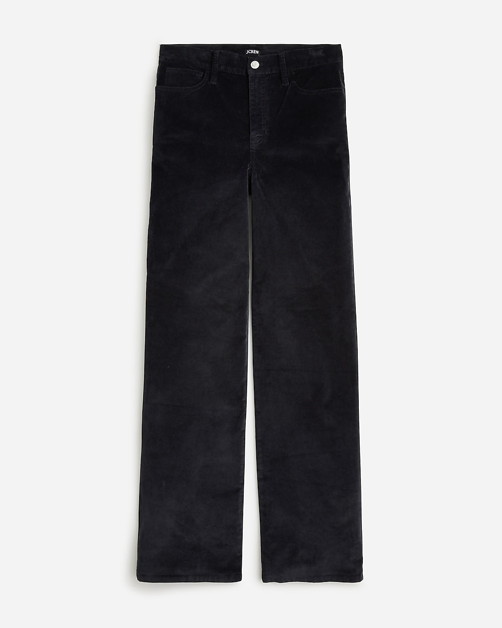 Full-length slim wide-leg pant in stretch velvet | J. Crew US