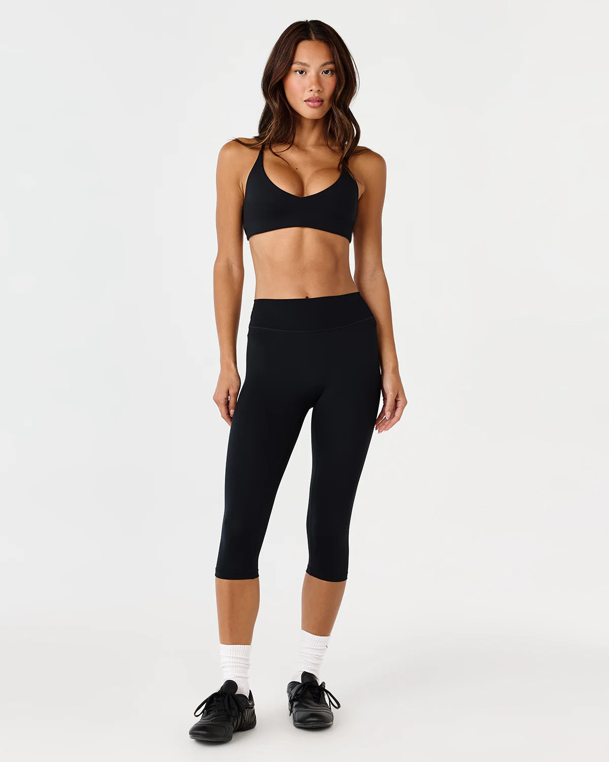 Form Invisible Scrunch Capri Leggings | Black | Crop Shop Boutique US