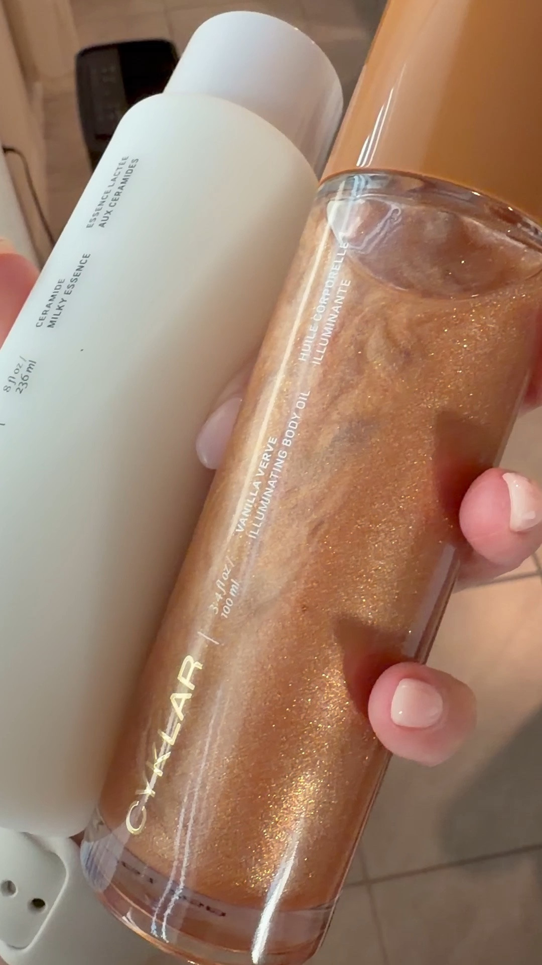 @CYKLAR is one of my favorite body care brands. This sparkly oil makes your skin look and feel hydrated while giving you that glamorous glow. The milk essence lotion makes your skin super soft and hydrated. I have linked both products below. I love them!

#LTKselfcare #LTKBeauty #LTKmorningroutine