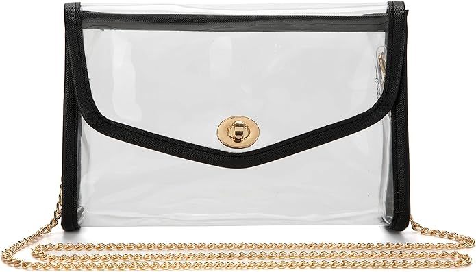 Clear Cross Body Bag Cute Shoulder Bag Small Handbag Strap for Womens Stadium Approved Bags for S... | Amazon (US)
