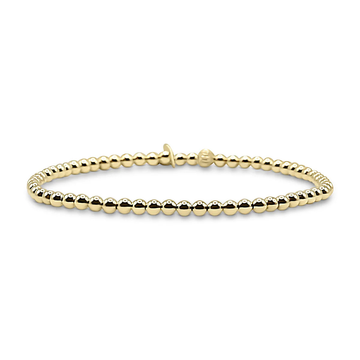 3mm Gold Ball Bracelet | Bowood Lane