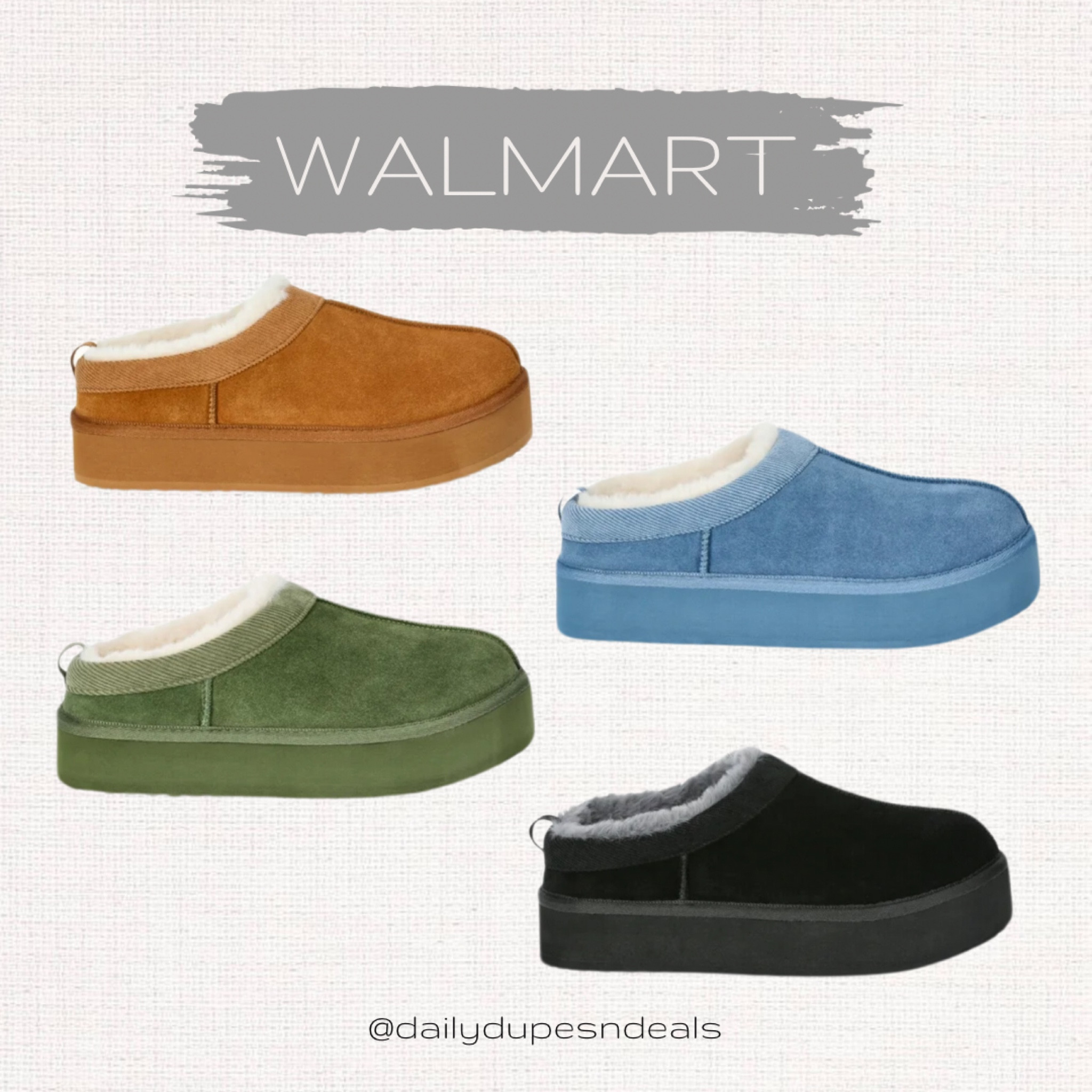 Slippers slip on comfy cozy Walmart ugg lookalike 

#LTKSeasonal #LTKfindsunder50 #LTKshoecrush