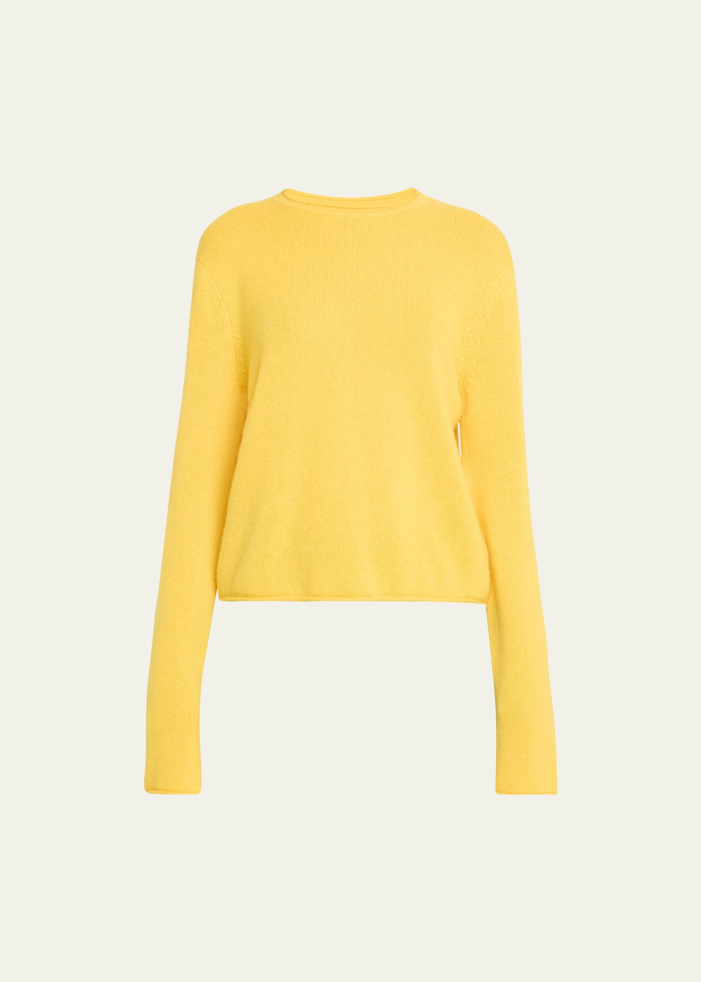Lisa Yang Cashmere Round-Neck Long-Sleeve Crop Top | Bergdorf Goodman