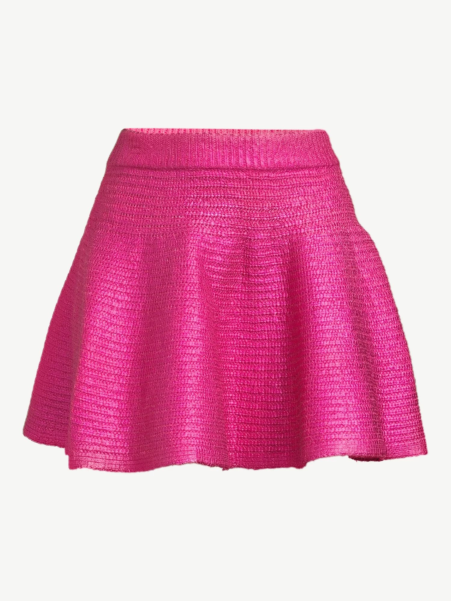 Scoop Women's Metallic Foil Mini Skirt - Walmart.com | Walmart (US)