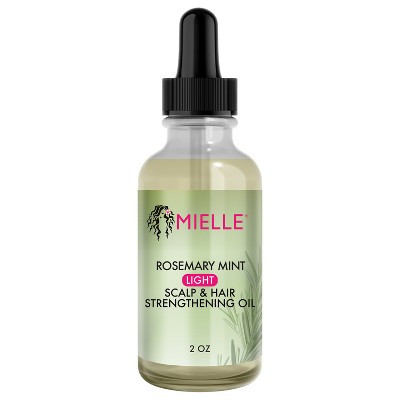 Mielle Organics Rosemary Mint Light Scalp & Hair Strengthening Oil - 2 fl oz: Paraben-Free, Sulfate-Free, Daily Use, Textured & All Hair Types | Target