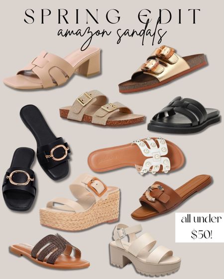 Amazon spring sandal round up! 

#LTKfindsunder50 #LTKshoecrush #LTKstyletip