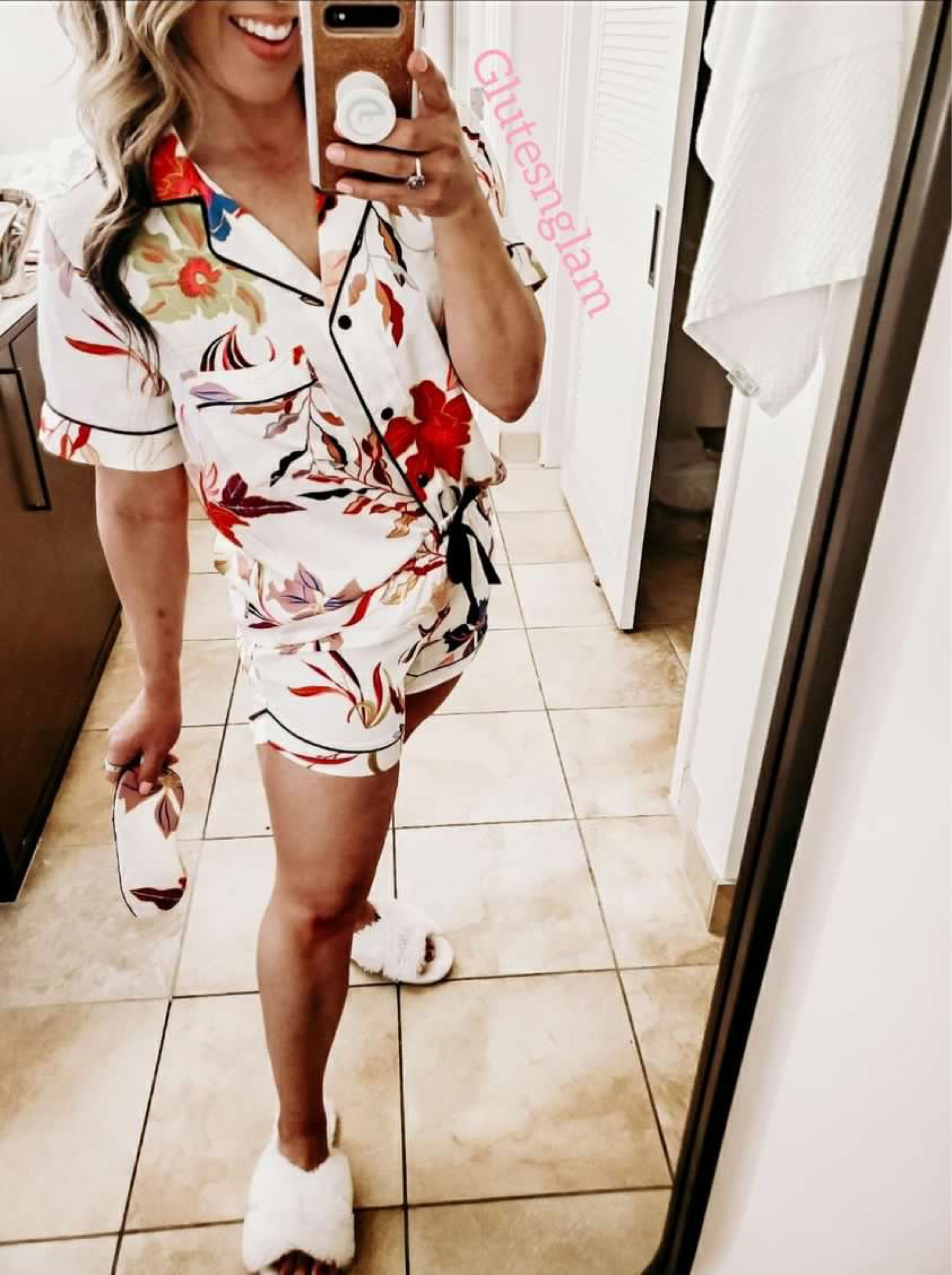 My super soft and cozy pajama set is on sale for only $20 and comes in 4 prints. These would make a great Mother’s Day gift. Target style, pajamas, fuzzy slippers, satin pajamas, Target style. Gifts for her  

#LTKunder50 #LTKsalealert #LTKGiftGuide