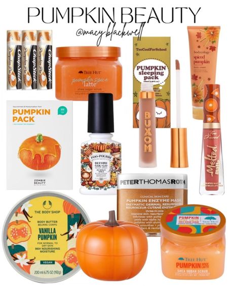 Pumpkin beauty. Fall beauty. Pumpkin beauty products  

#LTKSeasonal #LTKfindsunder50 #LTKbeauty