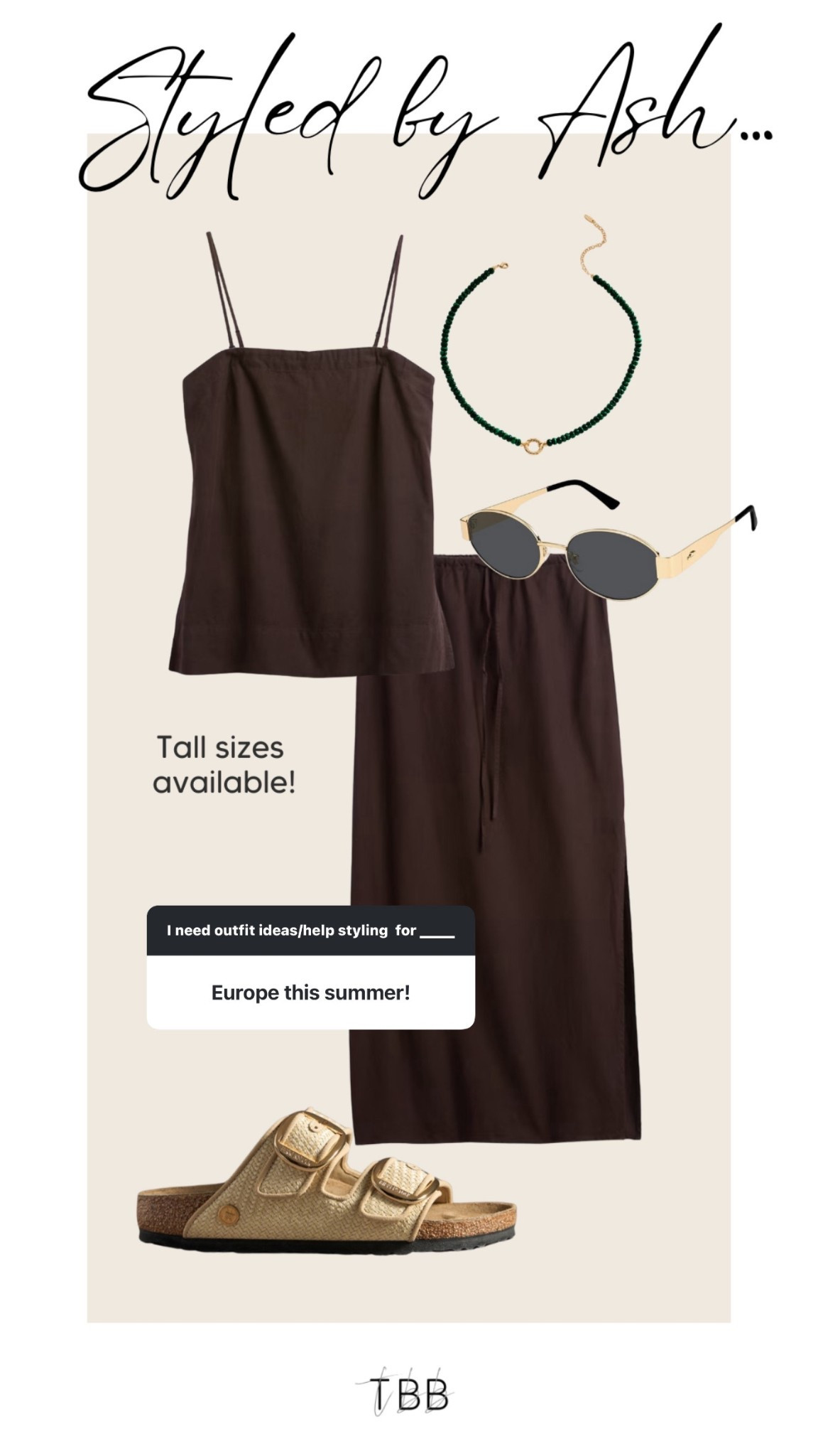 Euro summer outfit inspo! Skirt comes in tall sizes.

#LTKTravel #LTKootd #LTKTall