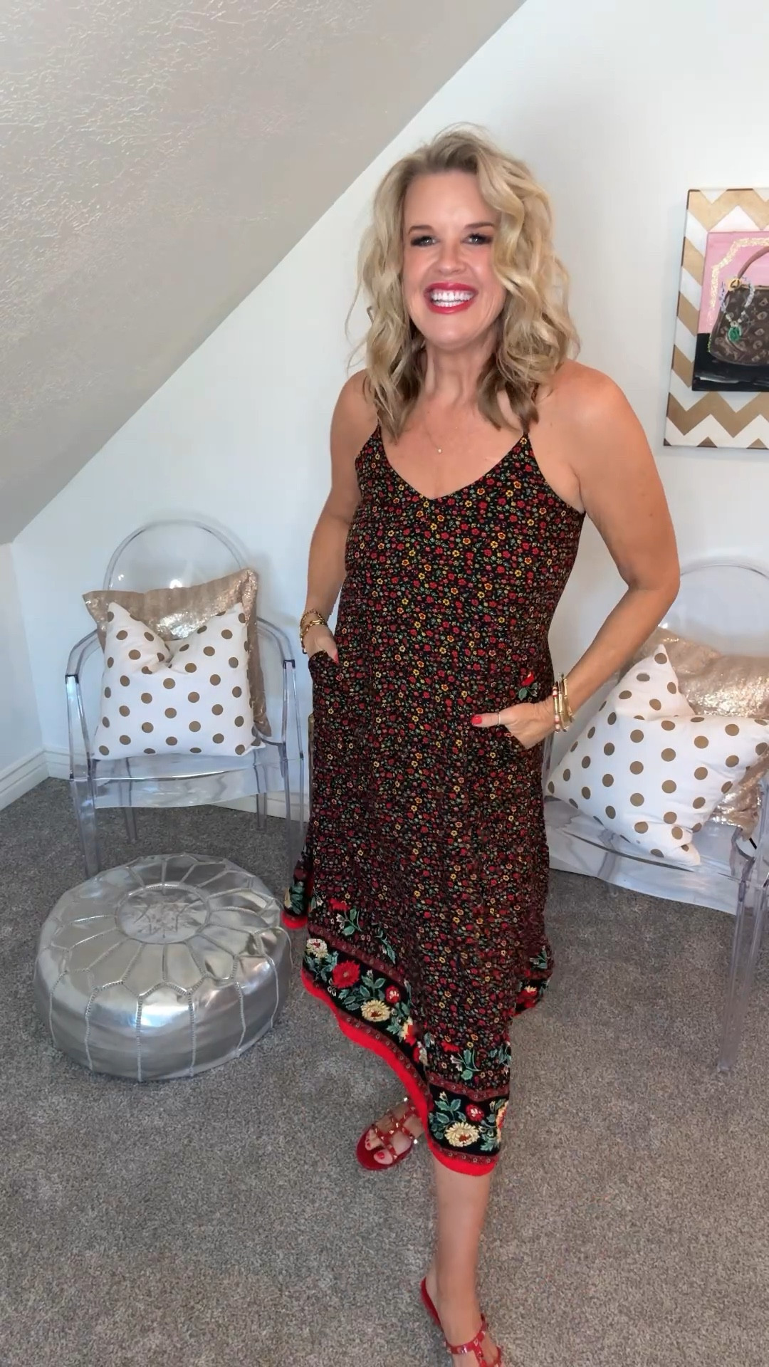 Amazon finds perfect for your next vacation🌴 or Summer

Amazon dress fits tts and has pockets, I am wearing a strapless bra 

Spaghetti strap studded sandals plastic and comfortable don’t cut into your skin. Under $10 and come in several colors. 

Ysl lipstick so creamy and the perfect shade of coral red

Caroline hill rattan bag 

Abbot Lyon tiny heart birthstone  necklace, that won’t tarnish and can be worn in water
And 3 gold bracelets

Colorful bracelets Allie and Bess save 20% with code DARCY20

Gold hoops 
Lisi lurch



#LTKWatchNow #LTKFindsUnder50 #LTKTravel