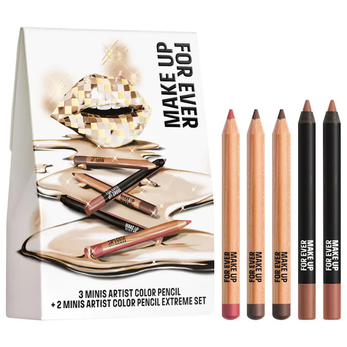 Mini Artist Color Pencil Original & Extreme Long-lasting Lip Liner Set | Sephora (US)