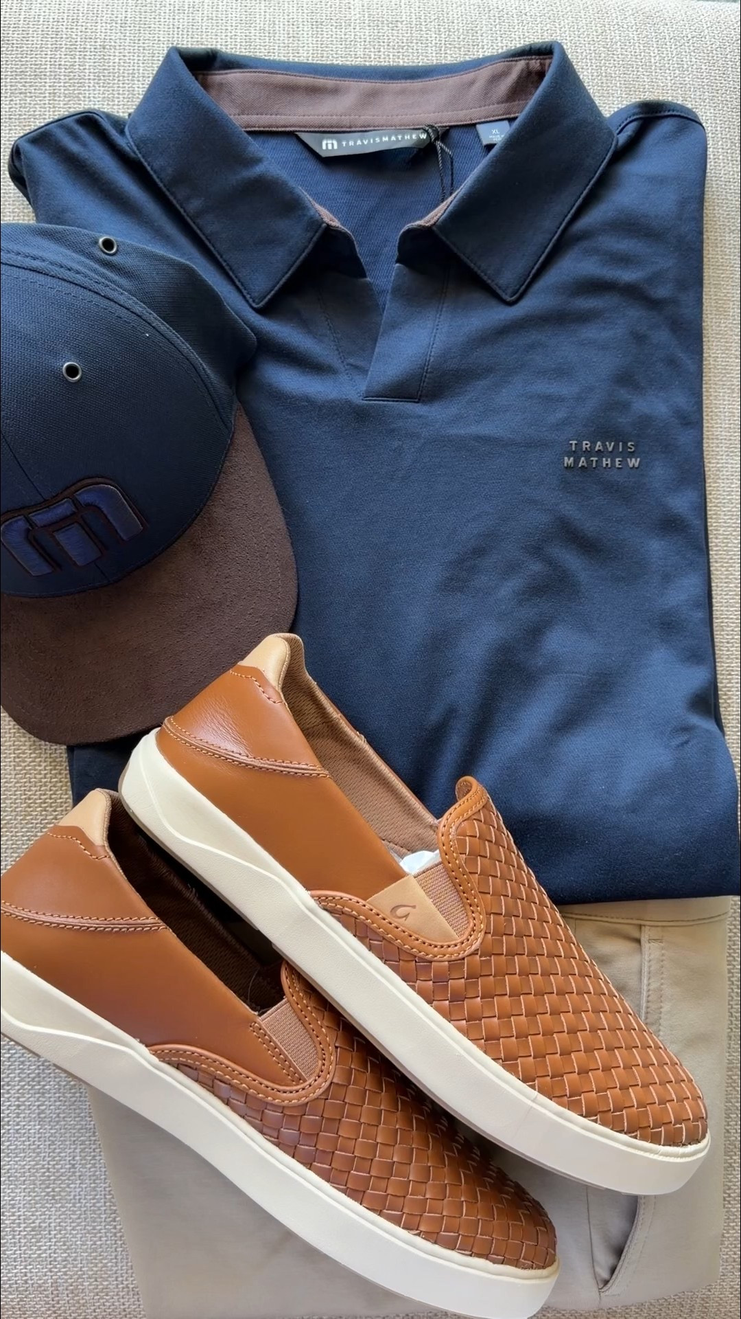 Gifts ideas for him! Men’s outfit idea perfect for vacation or everyday wear. My husband loves all of these items and your guy will love them too! 

This hat and polo shirt combo is so good! Such a nice looking hat that he’ll love and won’t want to return. Love the navy and chocolate brown color combo, brown suede bill and 3D embroidery. Add the navy and brown polo shirt that matches the hat and it makes such a nice set to give as a gift. The stretch knit shorts are really nice too and according to my husband, they’re very comfortable. He also loves these Olukai slip on woven leather sneakers. This is actually his second pair and he also has the fabric version of these men’s shoes in several colors too. So comfy and easy to slip on! All of these items make great gifts on their own or all together as a bigger gift.

Gifts for him, gifts for husband, gifts for dad, gifts for son, gifts for son in law, gifts for father in law, gifts for grandson, gifts for friend, baseball hat, baseball cap, polo shirt, men’s slip on sneakers, men’s slip in n shoes

#LTKMens #LTKGiftGuide #LTKootd