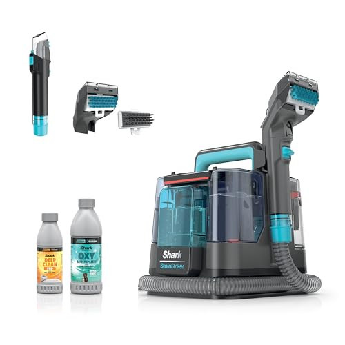 Shark StainStriker | Portable Carpet, Upholstery & Area Rug Cleaner | 2 Tools | Self-Cleaning | Powerful Stain & Odor Remover | Deep Clean & OXY Solutions | Charcoal | PX221BRN | Amazon (US)