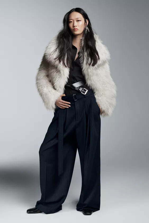 ZW COLLECTION FAUX FUR JACKET | Zara US