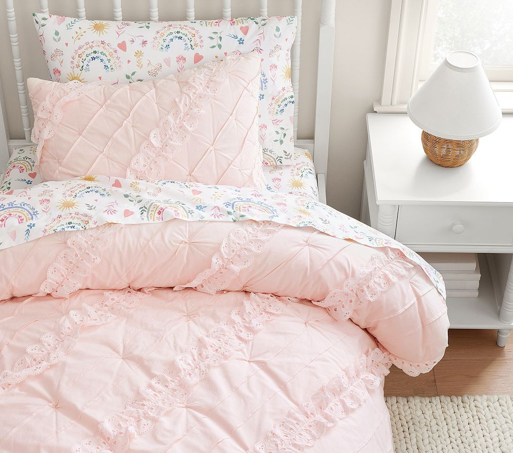 Eyelet Comforter &amp; Shams | Pottery Barn Kids