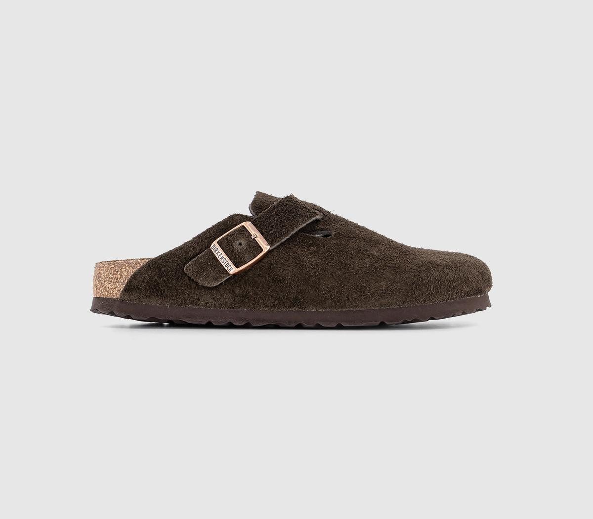 Birkenstock Womens Boston Clogs In Brown, 4 | Office Shoes (UK)