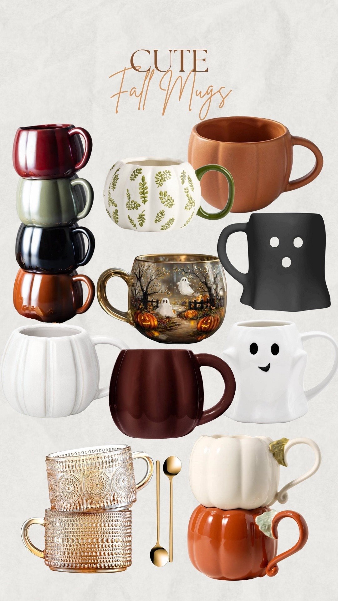 Cute fall mugs 2025 🍂☕️ 

#LTKFindsUnder50 #LTKSeasonal #LTKHome