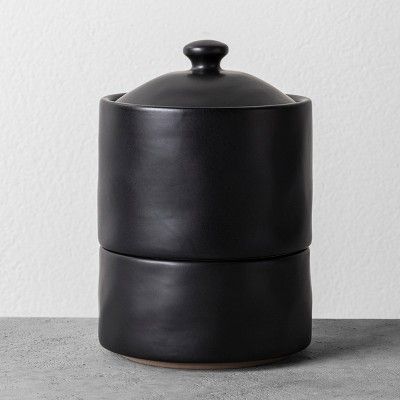 Bath Canister Black - Hearth & Hand™ with Magnolia | Target