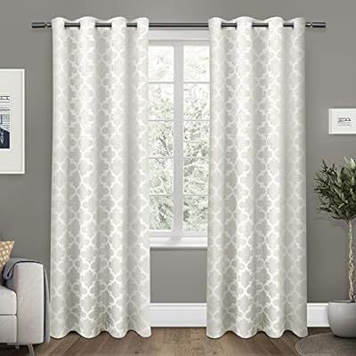 Exclusive Home Curtains Cartago Insulated Woven Blackout Grommet Top Curtain Panel Pair, 54x84, V... | Amazon (US)