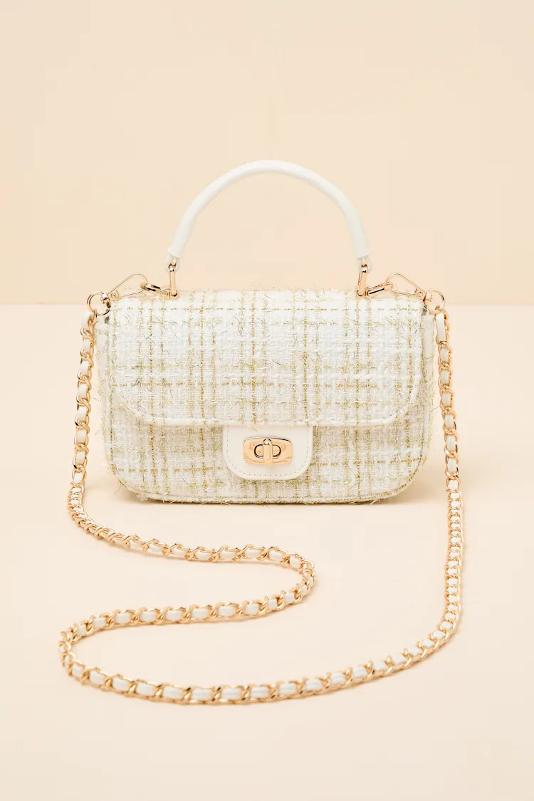 Lincoln Tweed Mini Crossbody Bag | Lulus