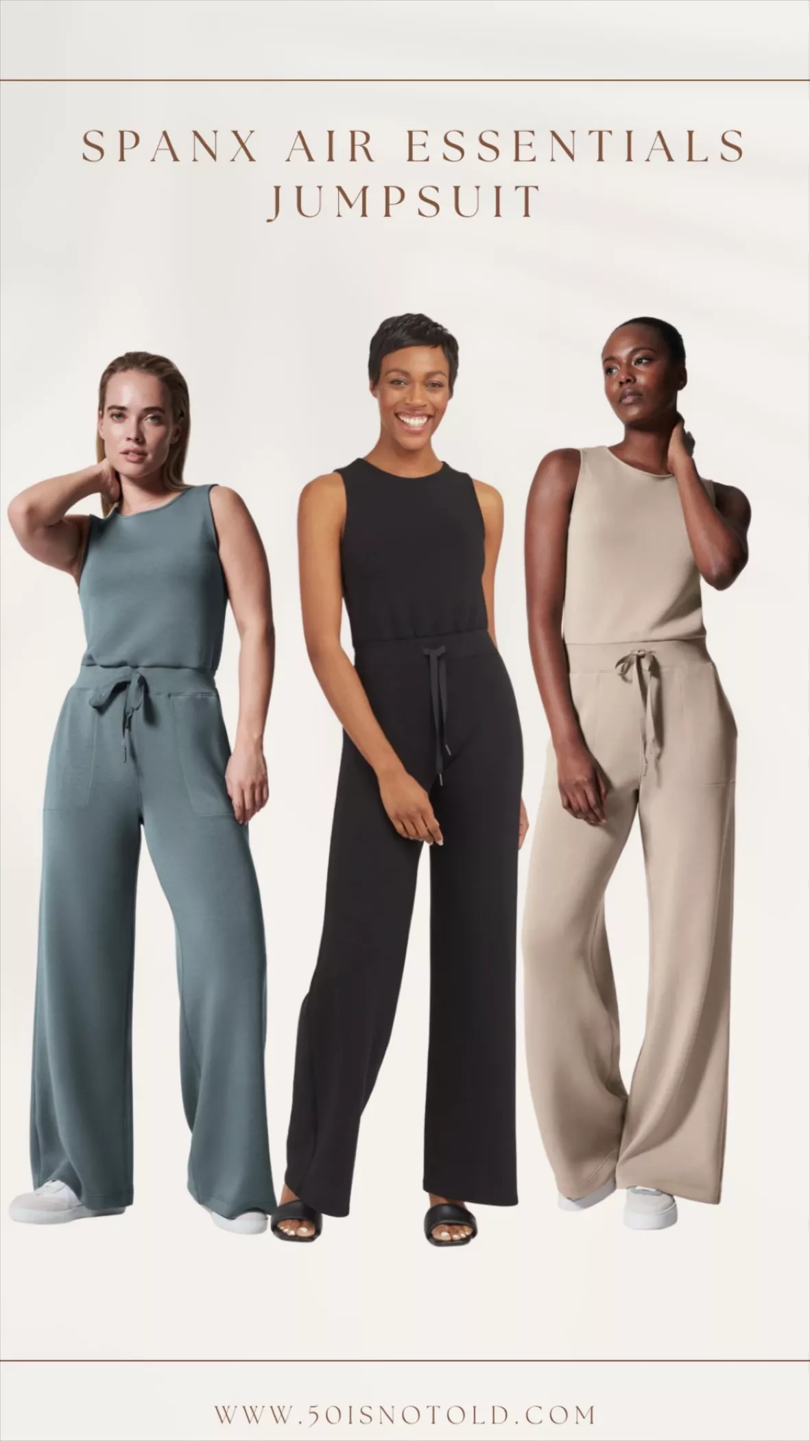 SPANX Air Essentials Jumpsuit-1 - 50 IS NOT OLD - A Fashion And Beauty Blog  For Women Over 50