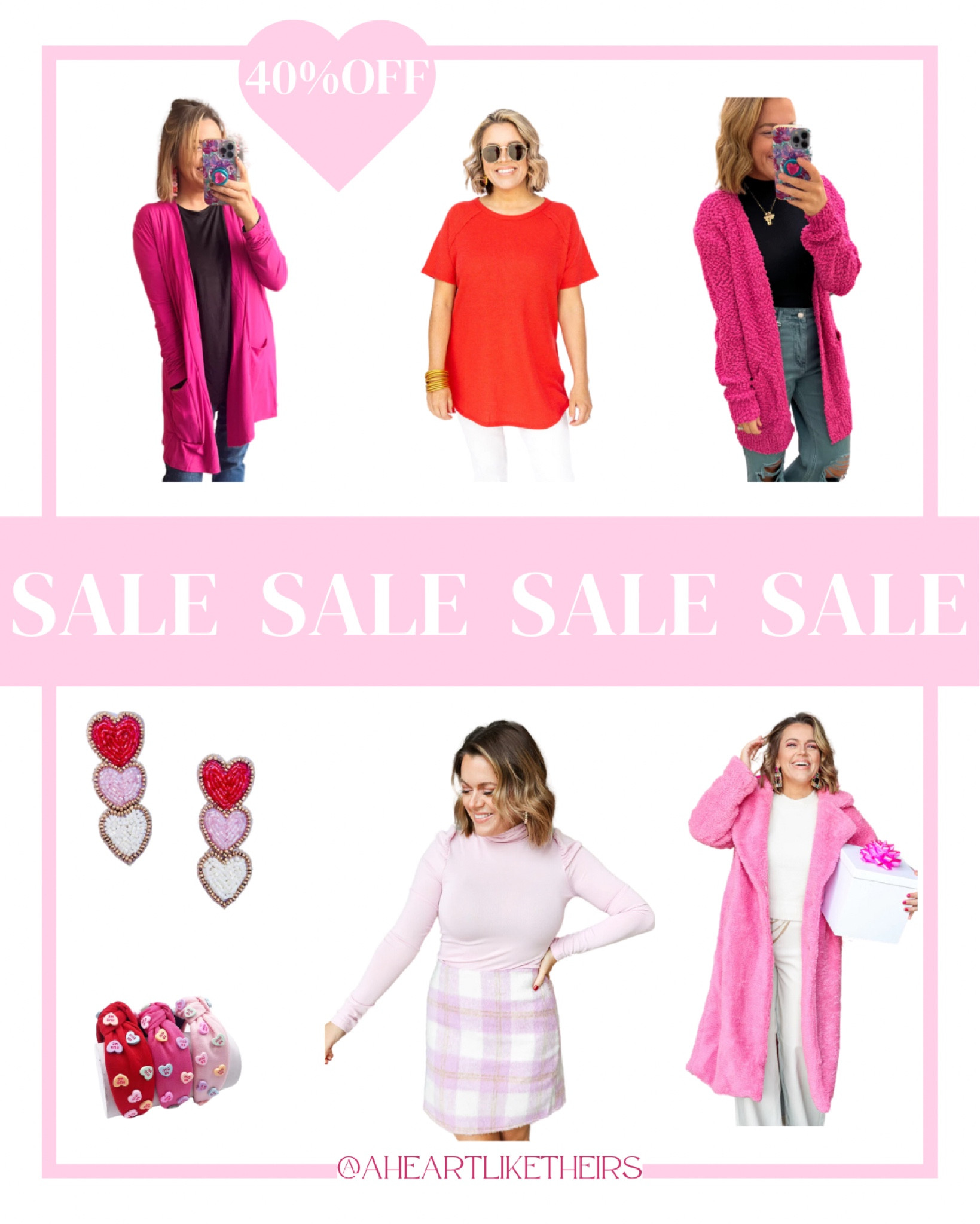 Get Valentine's Ready with 40% off of already affordable prices! You don't want to miss these! 

#LTKsalealert #LTKfindsunder50 #LTKSeasonal