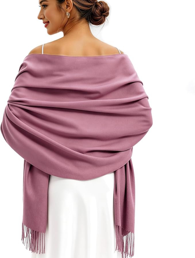 Ciormis Pashmina Scarf for Women, Soft Pashminas Shawls and Wraps for Evening Dresses, Wedding Br... | Amazon (US)