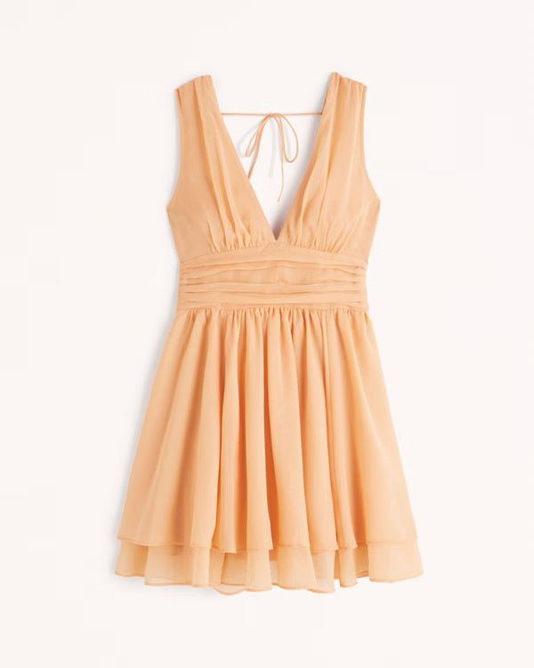 Flirty Drama Mini Dress | Abercrombie & Fitch (US)