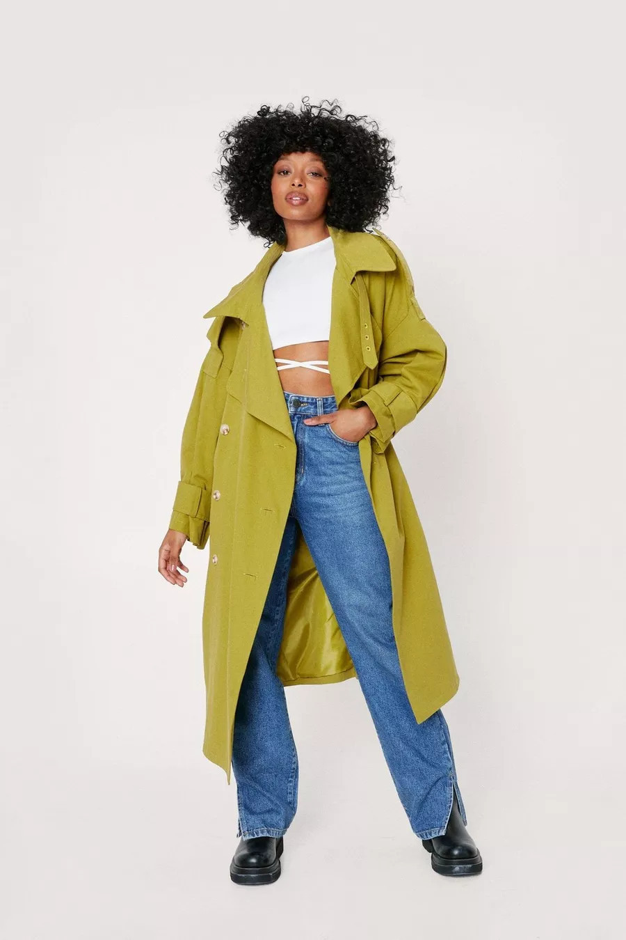 Petite Oversized Trench Coat | Boohoo.com (US & CA)