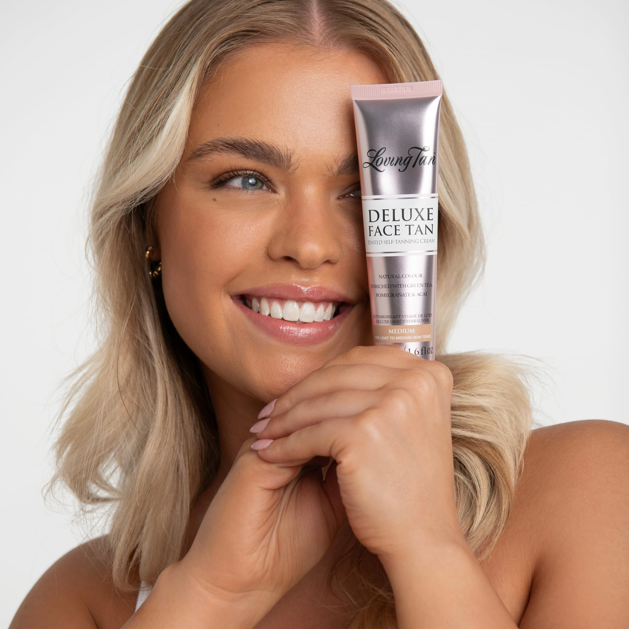 Loving Tan Deluxe Face Self Tanner, Medium - Streak Free, Natural, Professional Quality Sunless T... | Amazon (US)