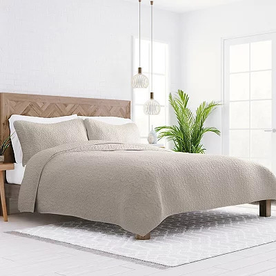 Queen Quilt Set, 3 Piece, Tan | Kirkland's Home | Kirklands