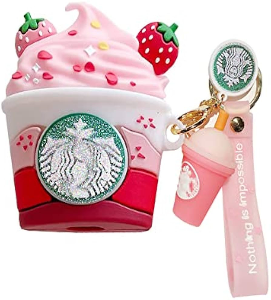 Airpods Case,3D Cute Funny Cool Kawaii Fashion Ice Cream Cup Airpods Case,Soft Silicone Skin Cove... | Amazon (US)