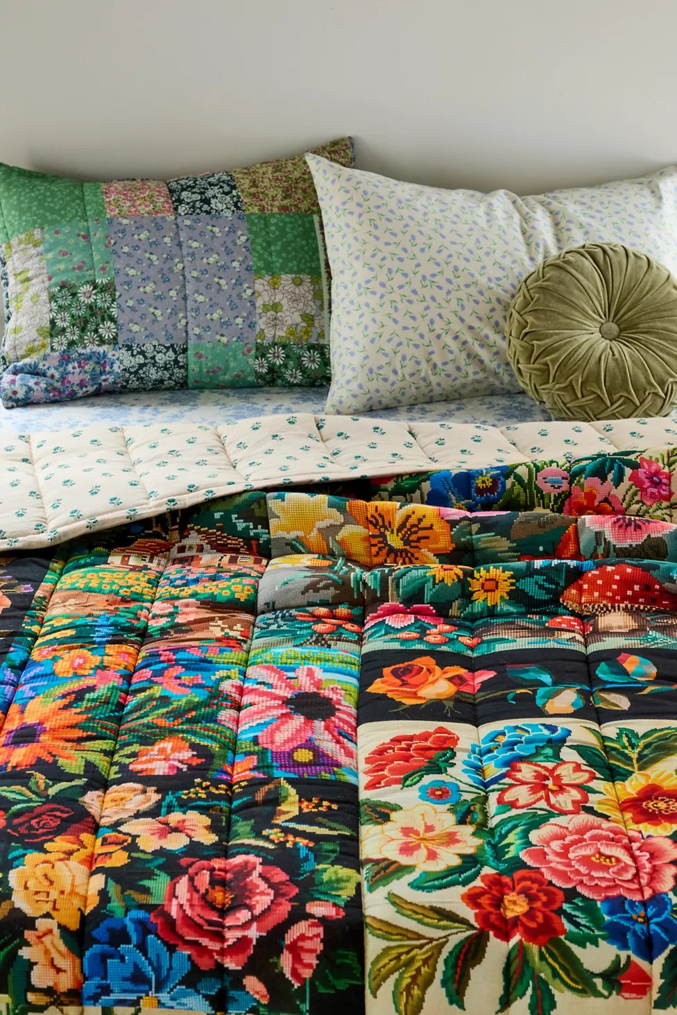Floral Needlepoint Quilt | Urban Outfitters (US and RoW)