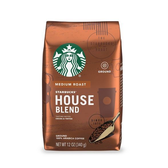 Starbucks Medium Roast Ground Coffee — House Blend — 100% Arabica — 1 bag (12 oz.) | Target