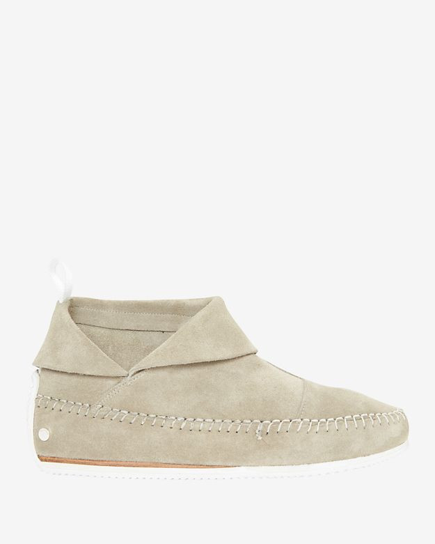 Rag & bone Fringe Tassel Detail Moccasin: Stone | Intermix
