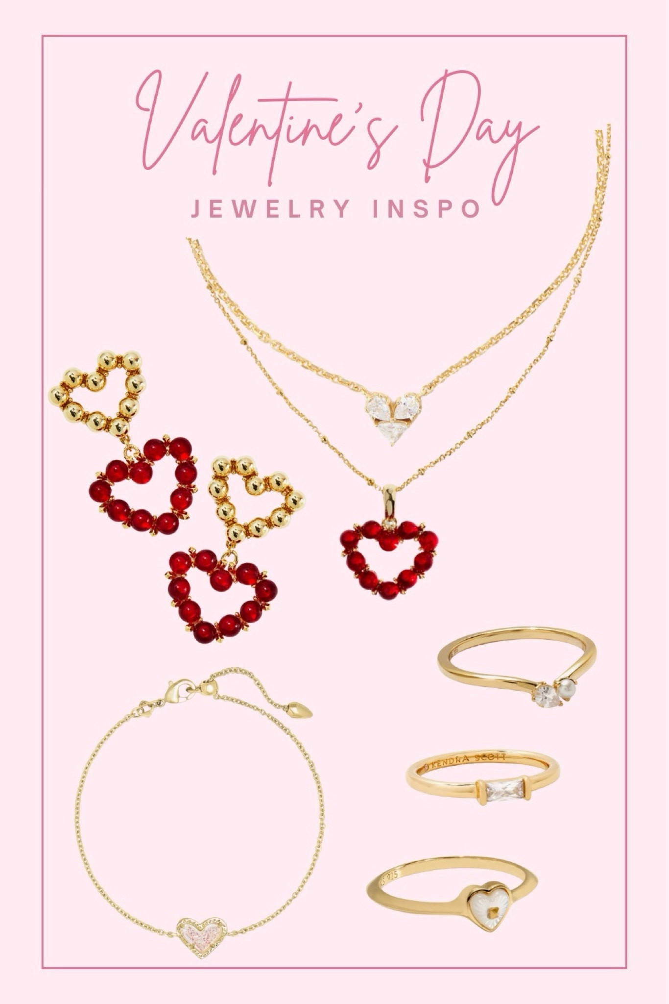 It's almost Valentine's
Day!! Here is the perfect accessories for Valentine's Day or Valentine’s Day. If you're looking for a gift these are perfect as well!!

#love #valentines #day #valentinesdaygift #valentinesday #beauty #jewelry #goldjewelry #style #trends #jewelrygram
#jewelrygift #giftguide #valentinesgift #trending #styleinspo #valentinesinspo #kendrascott #kendrascottjewerly 

#LTKMostLoved #LTKGiftGuide #LTKstyletip