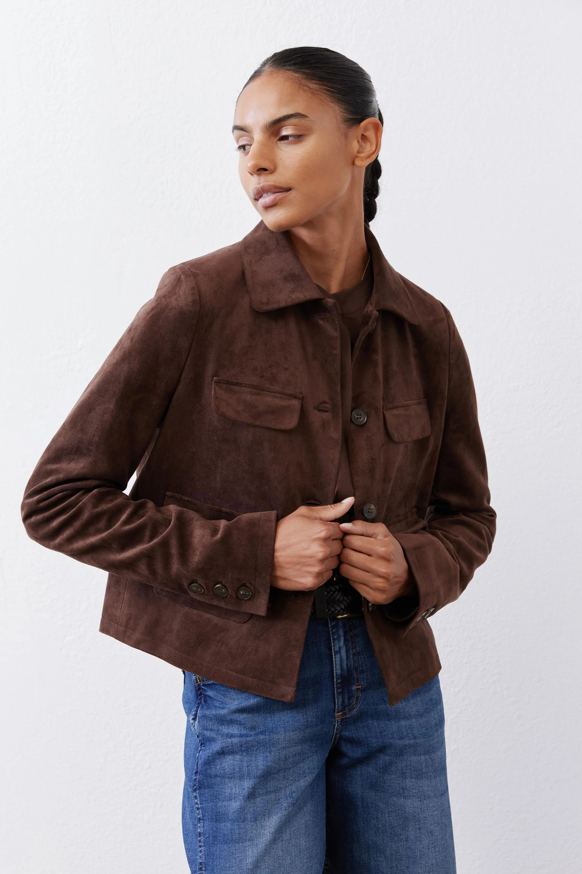 The Cropped Suede Jacket | Ruti