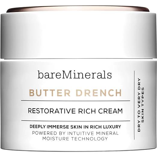 bareMinerals Butter Drench Restorative Rich Face Cream, Hydrating Face Lotion, Helps Skin Retain ... | Amazon (US)