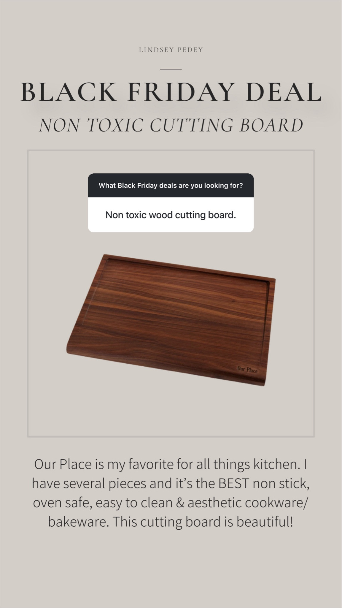 Our place is my favorite place for all things kitchen! Their cookware and bakeware are the absolute best. I can’t recommend them more would make an excellent gift for the foodie.

Gift guide, for her, for him, nontoxic, cutting board, bakeware, cookware, Ware, perfect pan, black Friday, cyber Monday, cyber week

#LTKHome #LTKGiftGuide #LTKCyberWeek