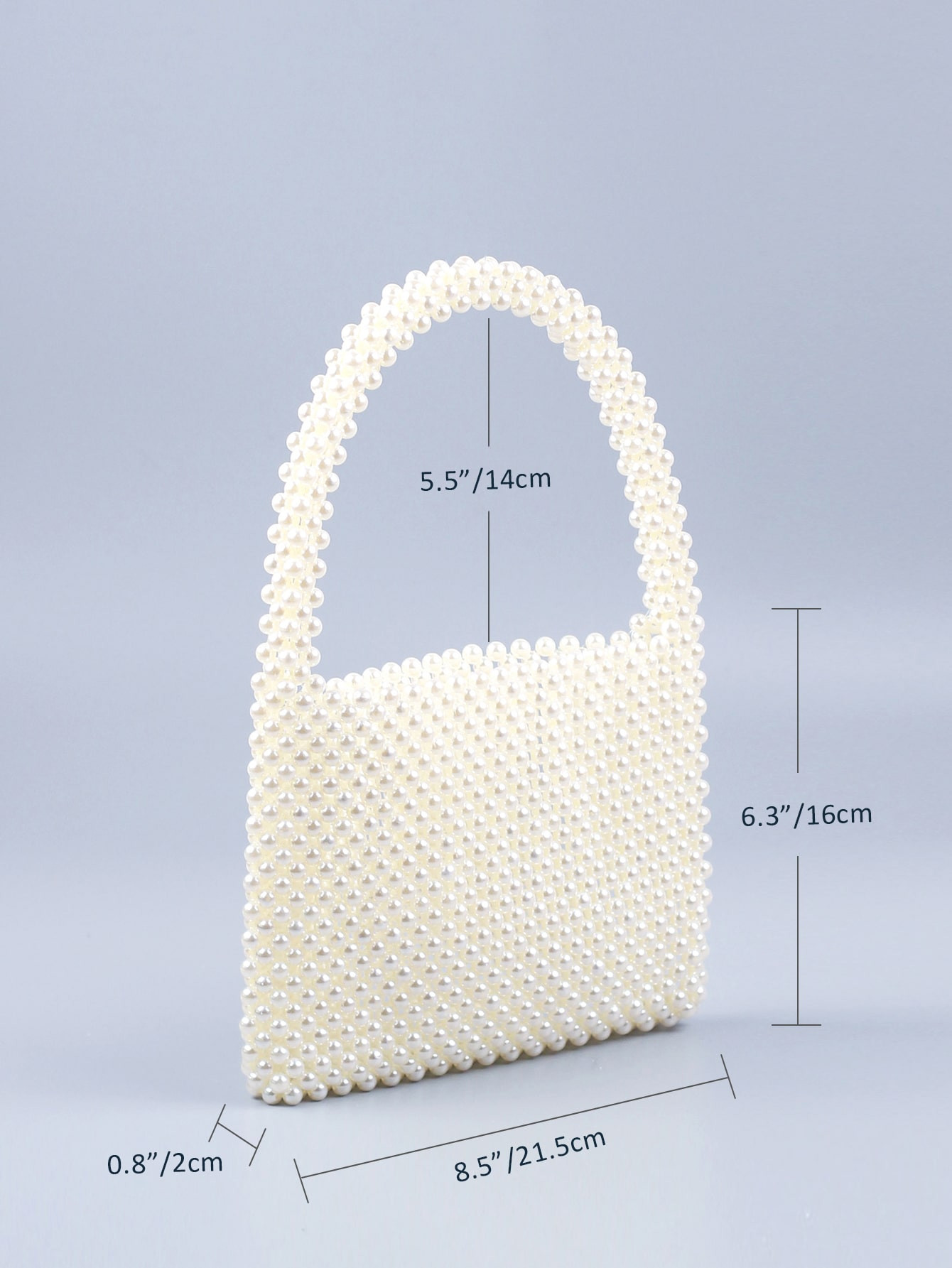 Faux Pearl Decor Square Bag | SHEIN